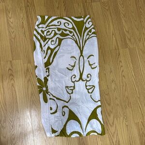 Wahine Toa Vintage Pencil Skirt